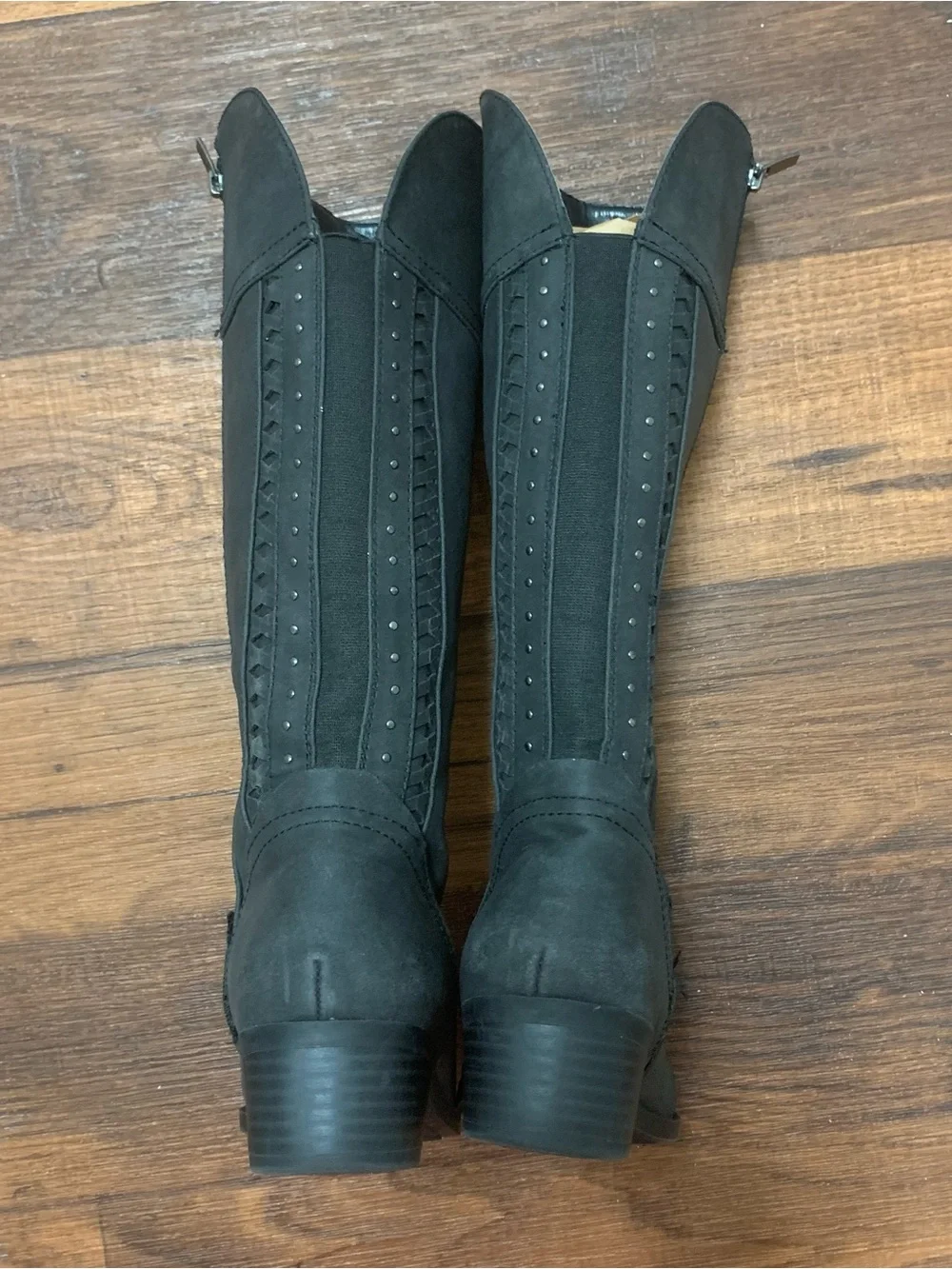 Vince Camuto Little/Big Girl's Sz 2 Beeja Dark Gray knee high Boots Shoes